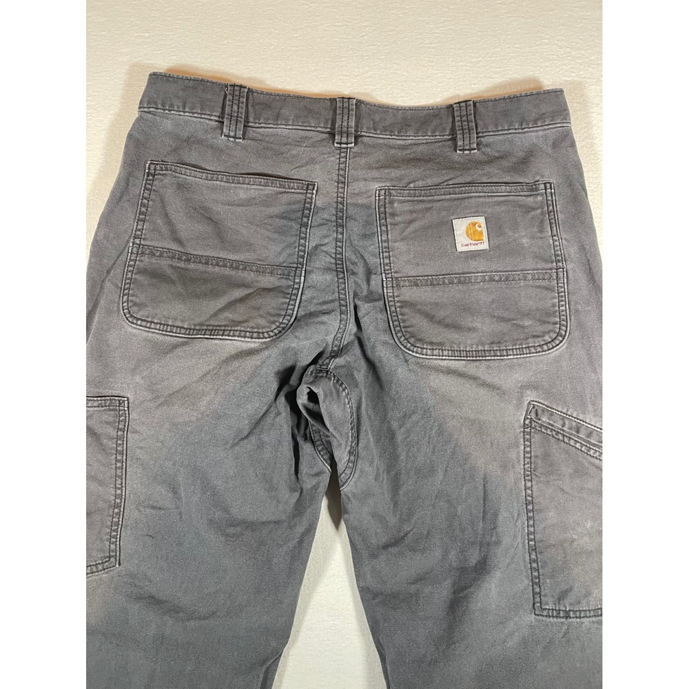 Carhartt Rugged Flex Relaxed Fit Canvas Double Front Utility Work Pants 34x32 - Picture 8 of 15
